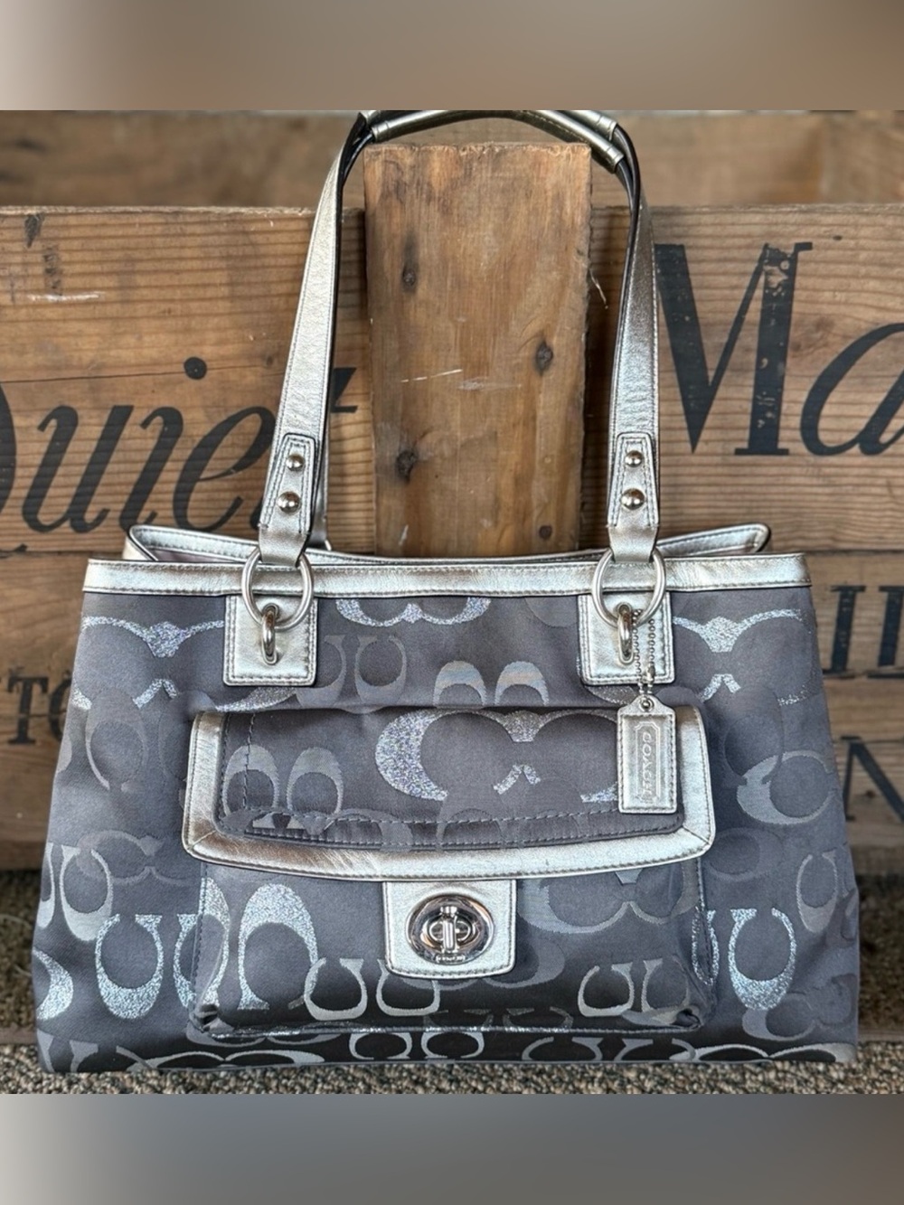 Coach Penelope Lurex Gallery Bag